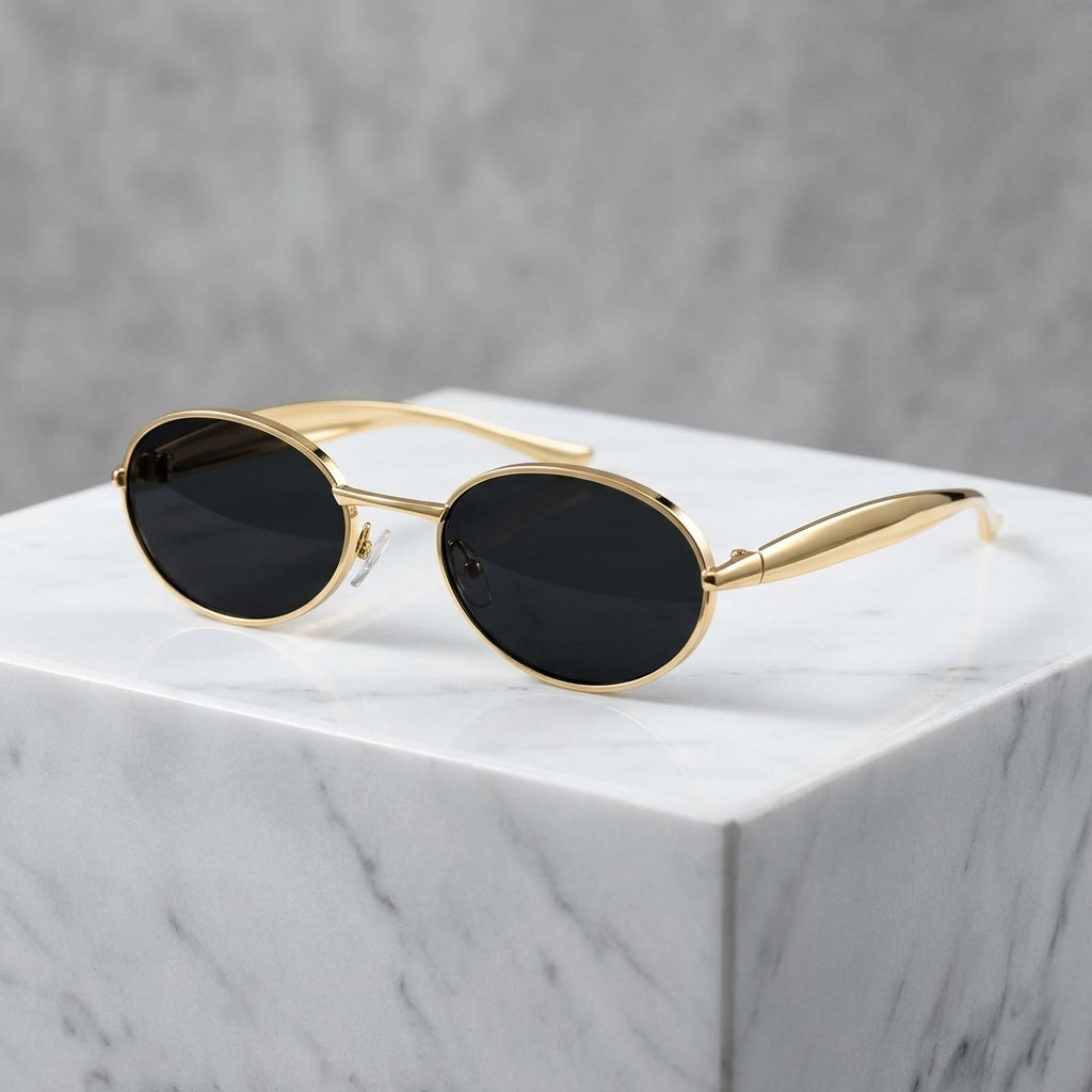 Bvlgr Oval Gold Black