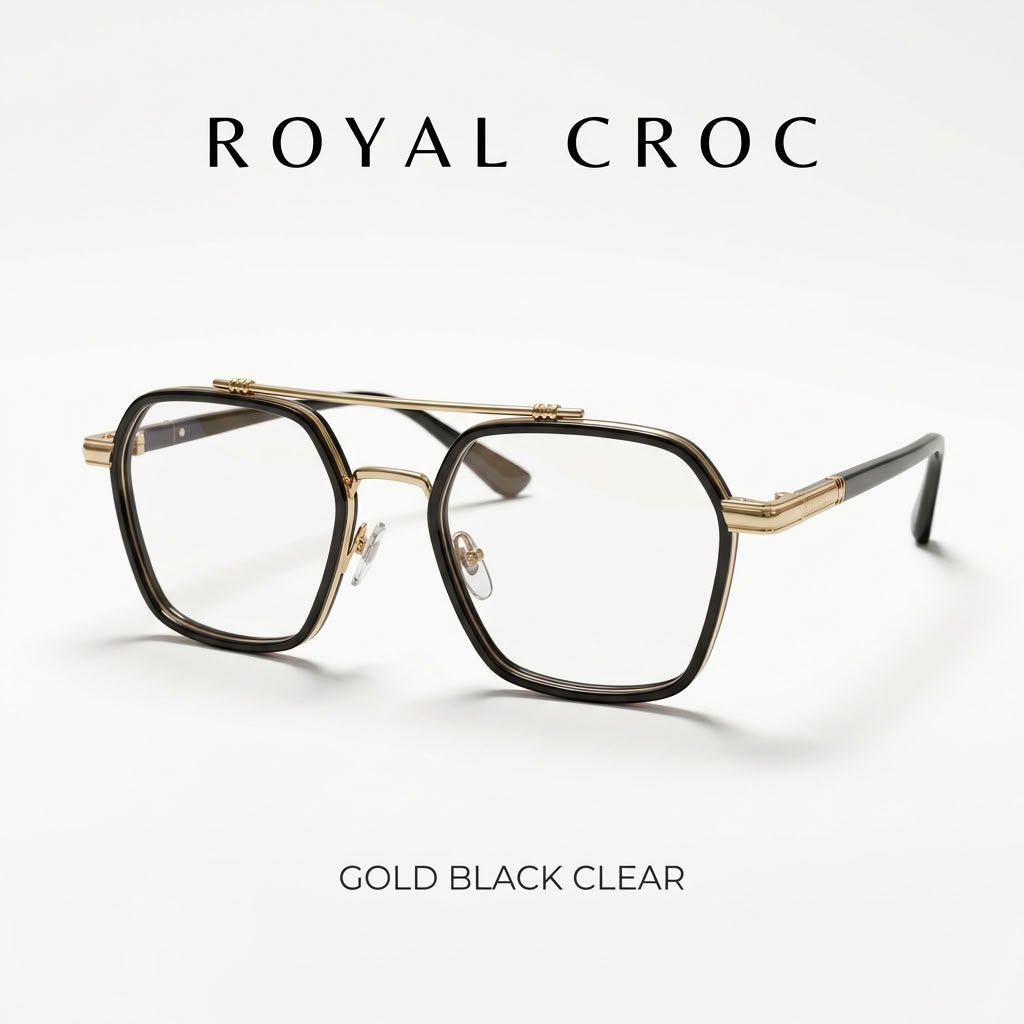 Royal Croc Golden Black Clear