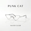 Punk Cat Silver Clear