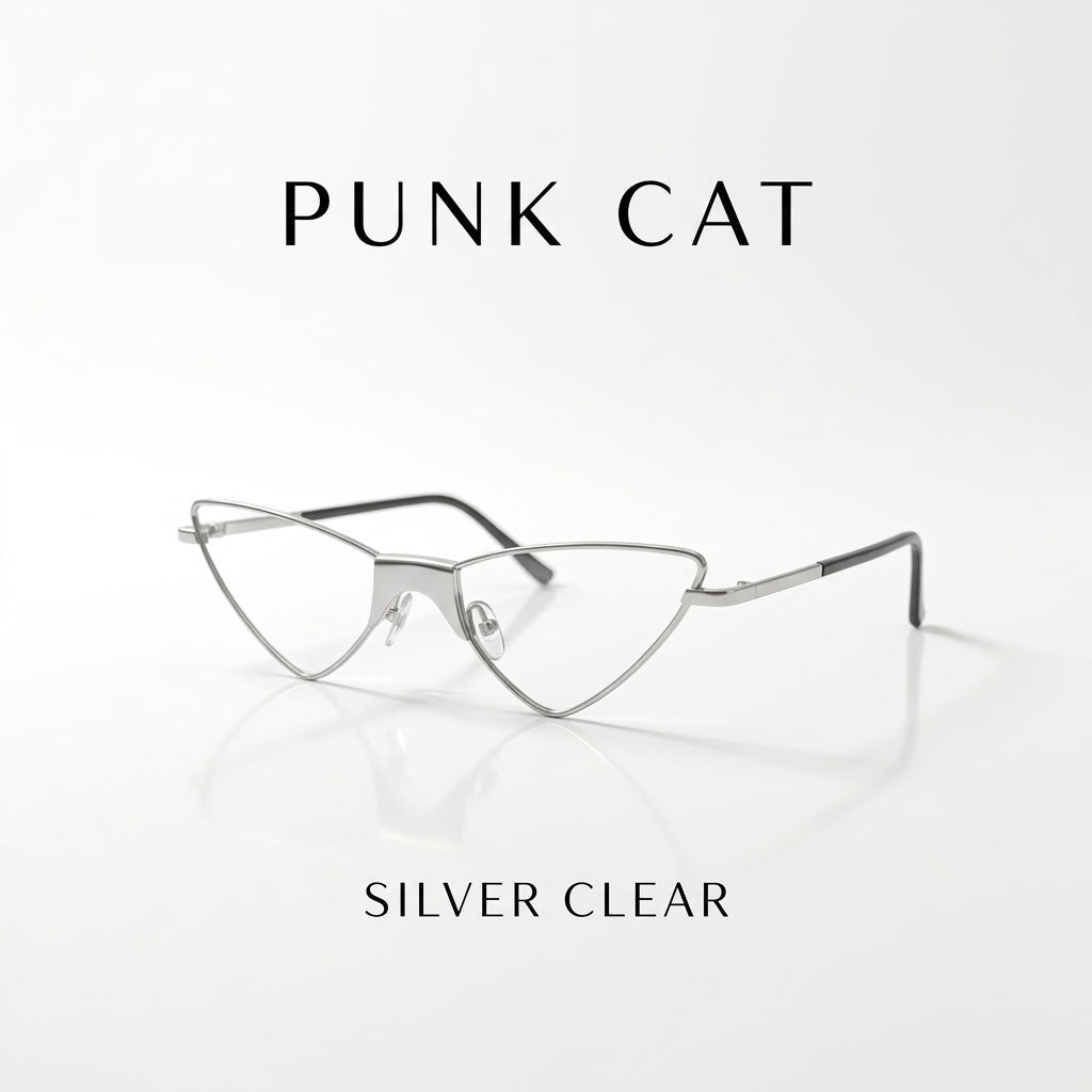Punk Cat Silver Clear