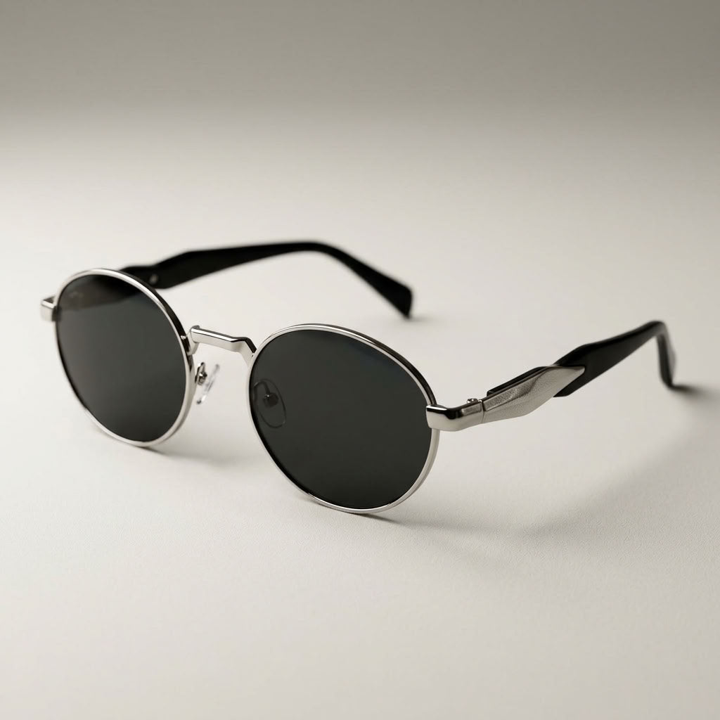 OVAL GOLD 6120 SLVR BLACK