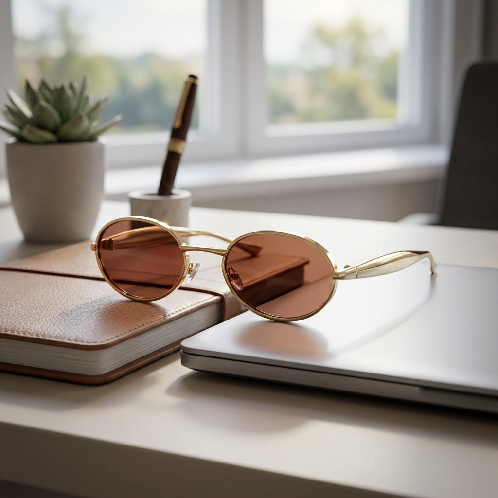 bvlgri Oval Gold Brown