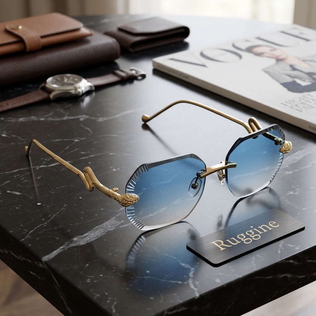 RUGGINE Blue Gold Prestige Sunglasses