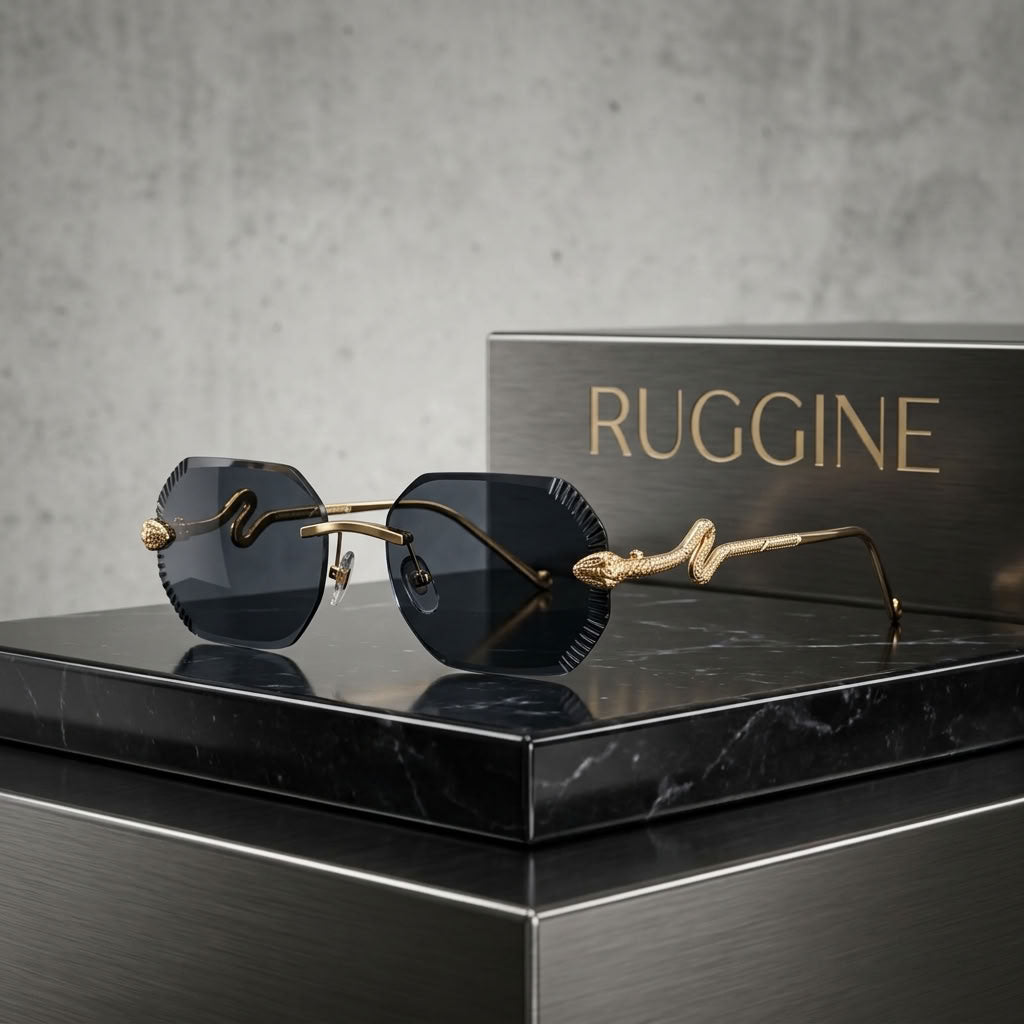 RUGGINE Black Gold Prestige Sunglasses