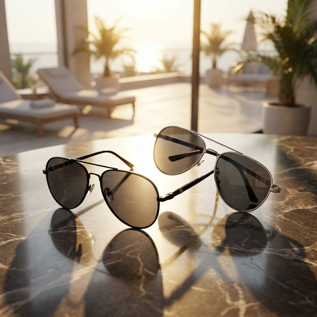 Polarise Aviator Black silver black combo