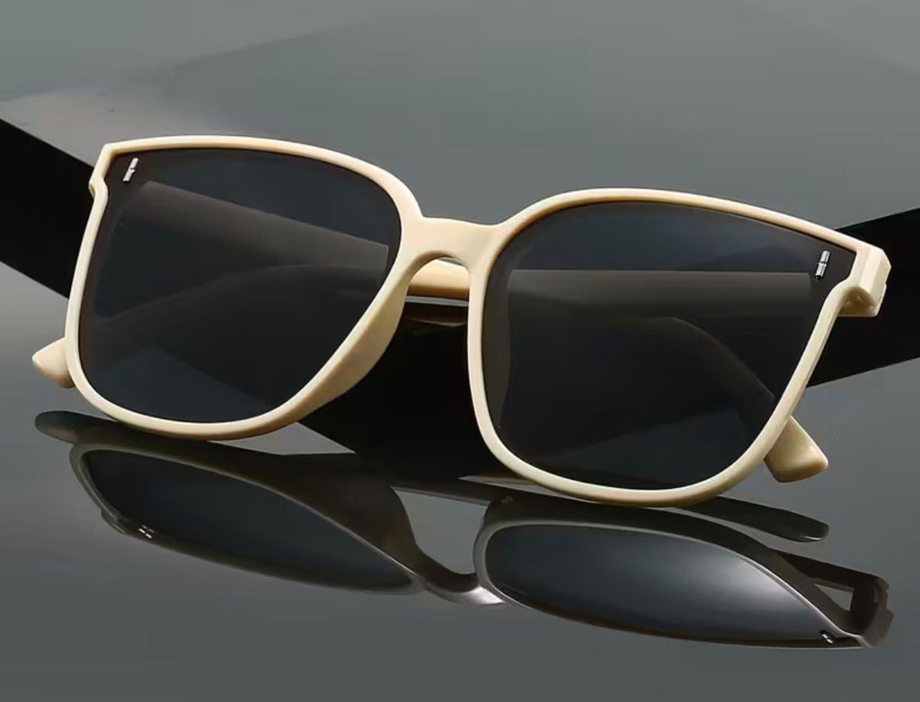 Cateye Big Wayfarer Ivory Sunglasses