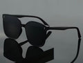 Cateye Big Wayfarer Black Sunglasses