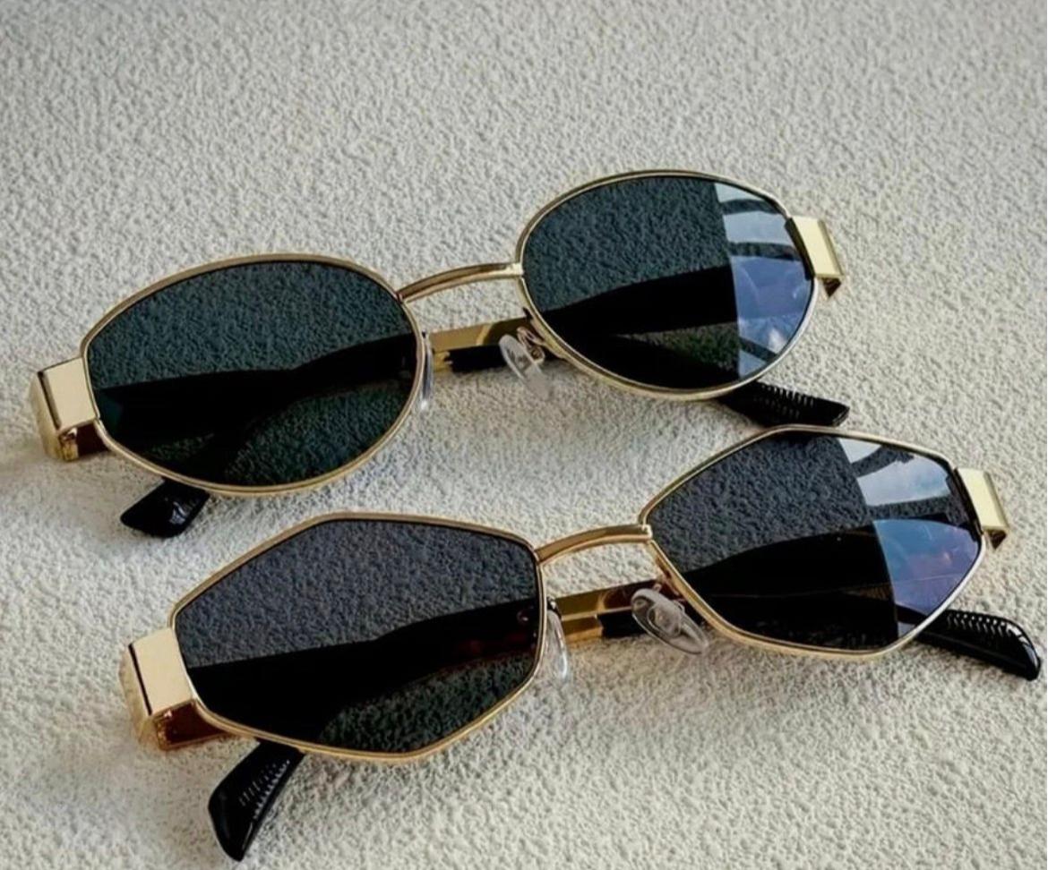 Combo Hexa Oval Black Sunglasses
