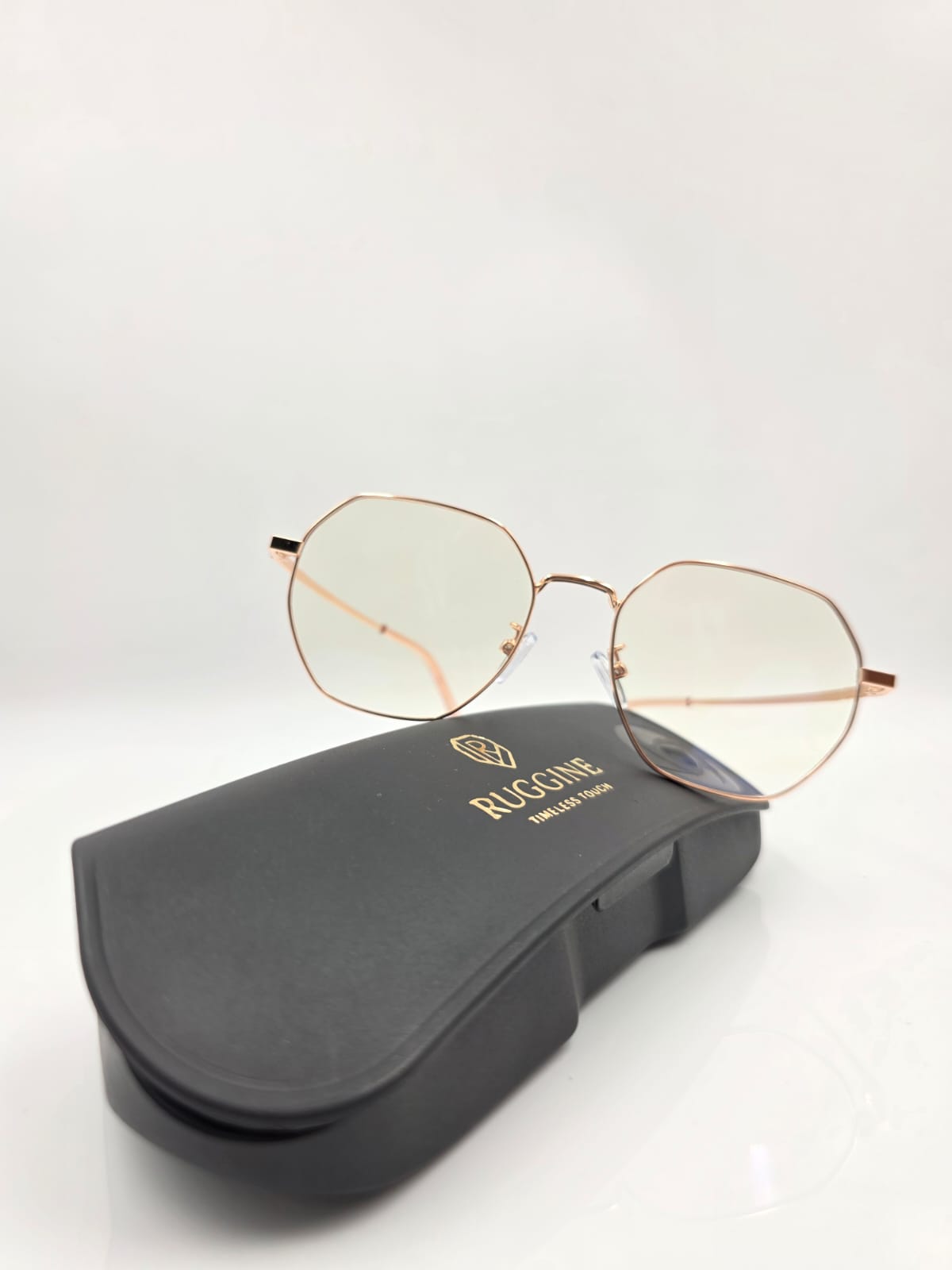 Rose Gold Clear Hexa