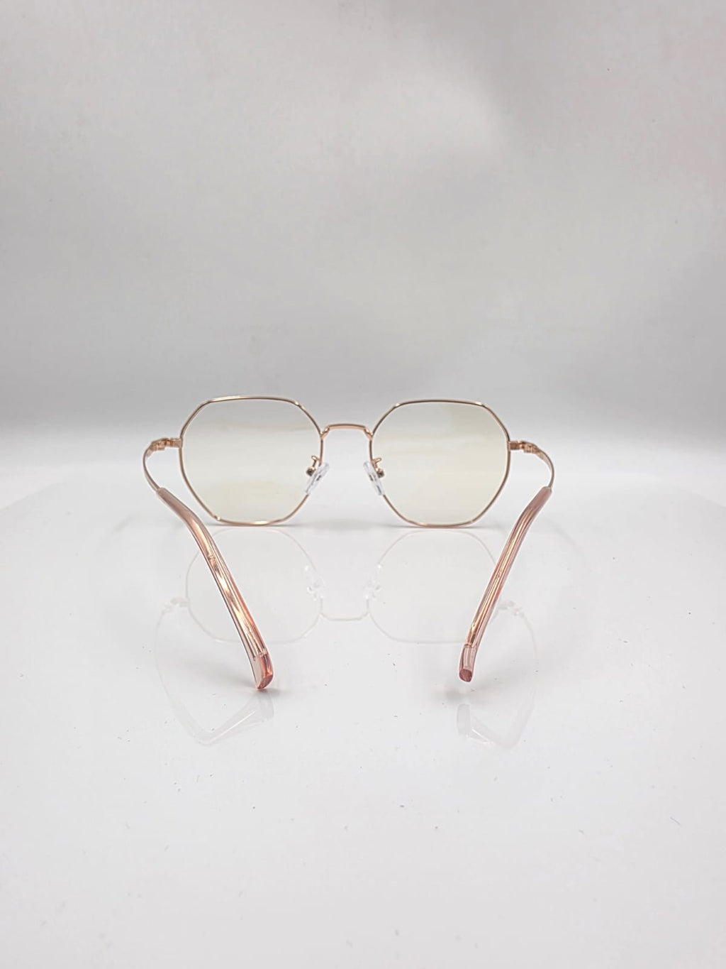 Rose Gold Clear Hexa