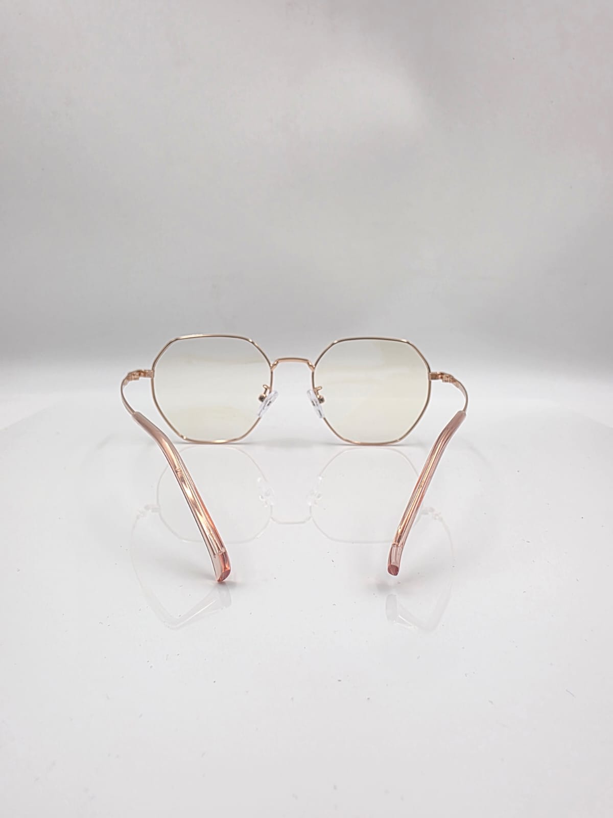 Rose Gold Clear Hexa