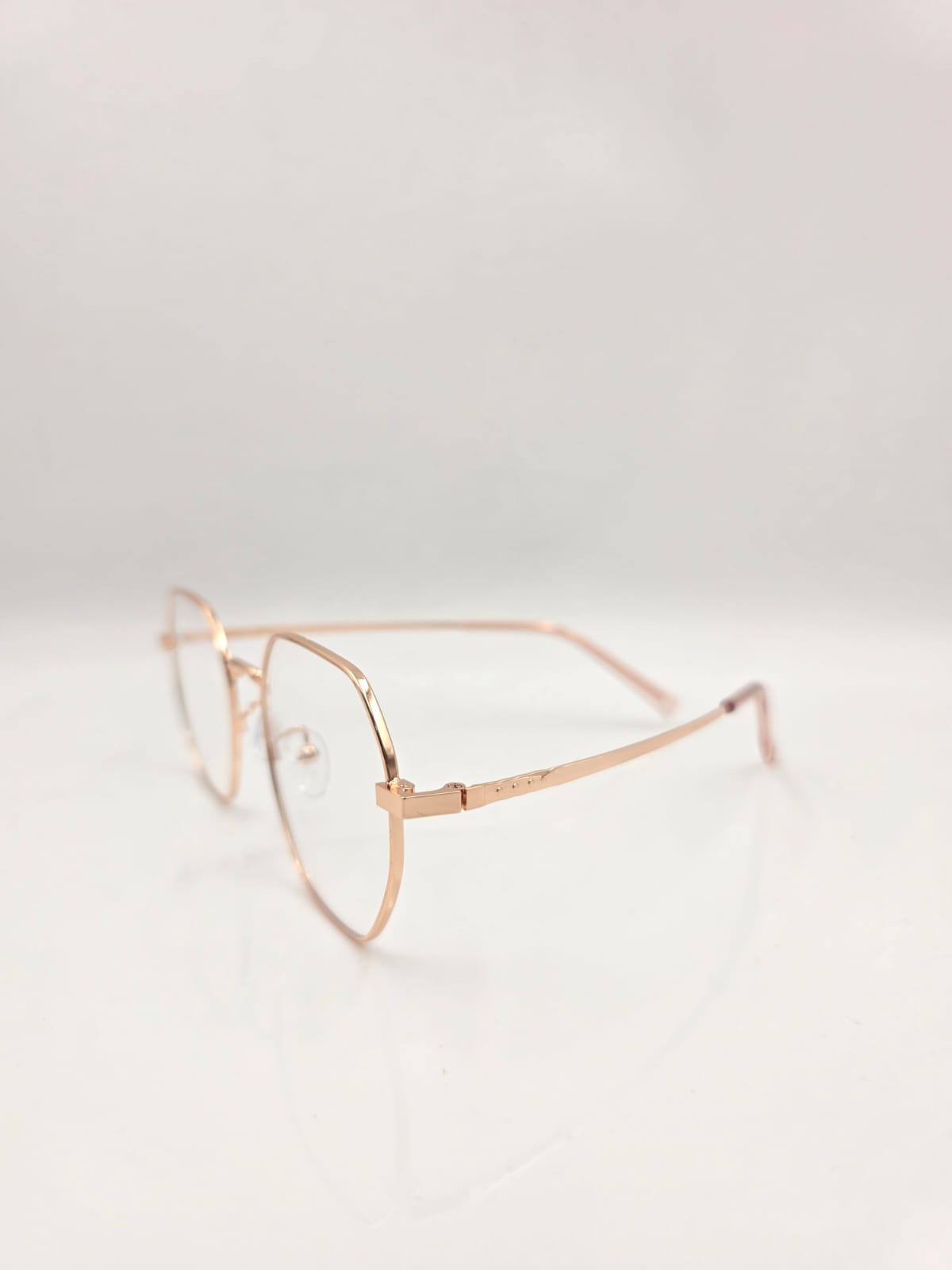 Rose Gold Clear Hexa