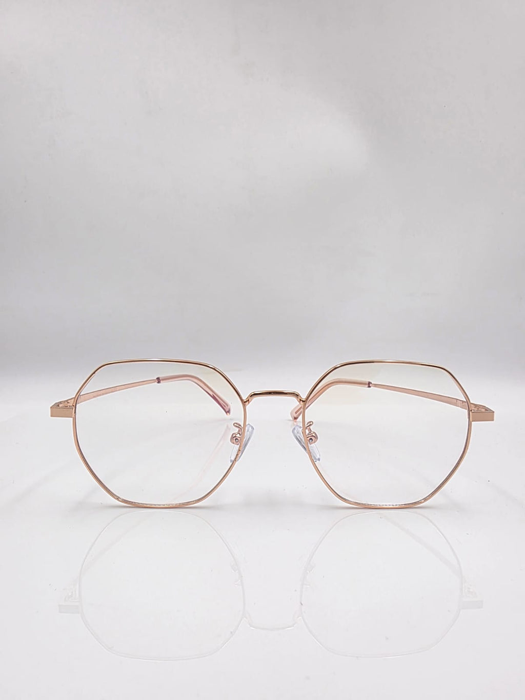 Rose Gold Clear Hexa