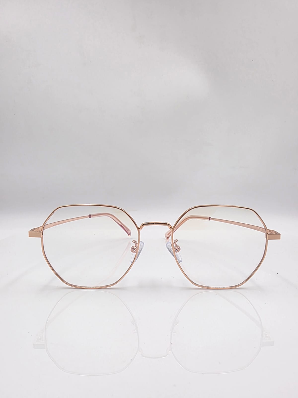 Rose Gold Clear Hexa